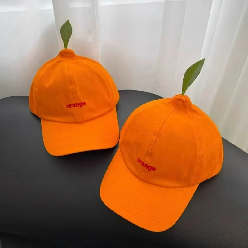 Street Fashion Hats - Czapka z daszkiem Cartoon Orange Unisex
