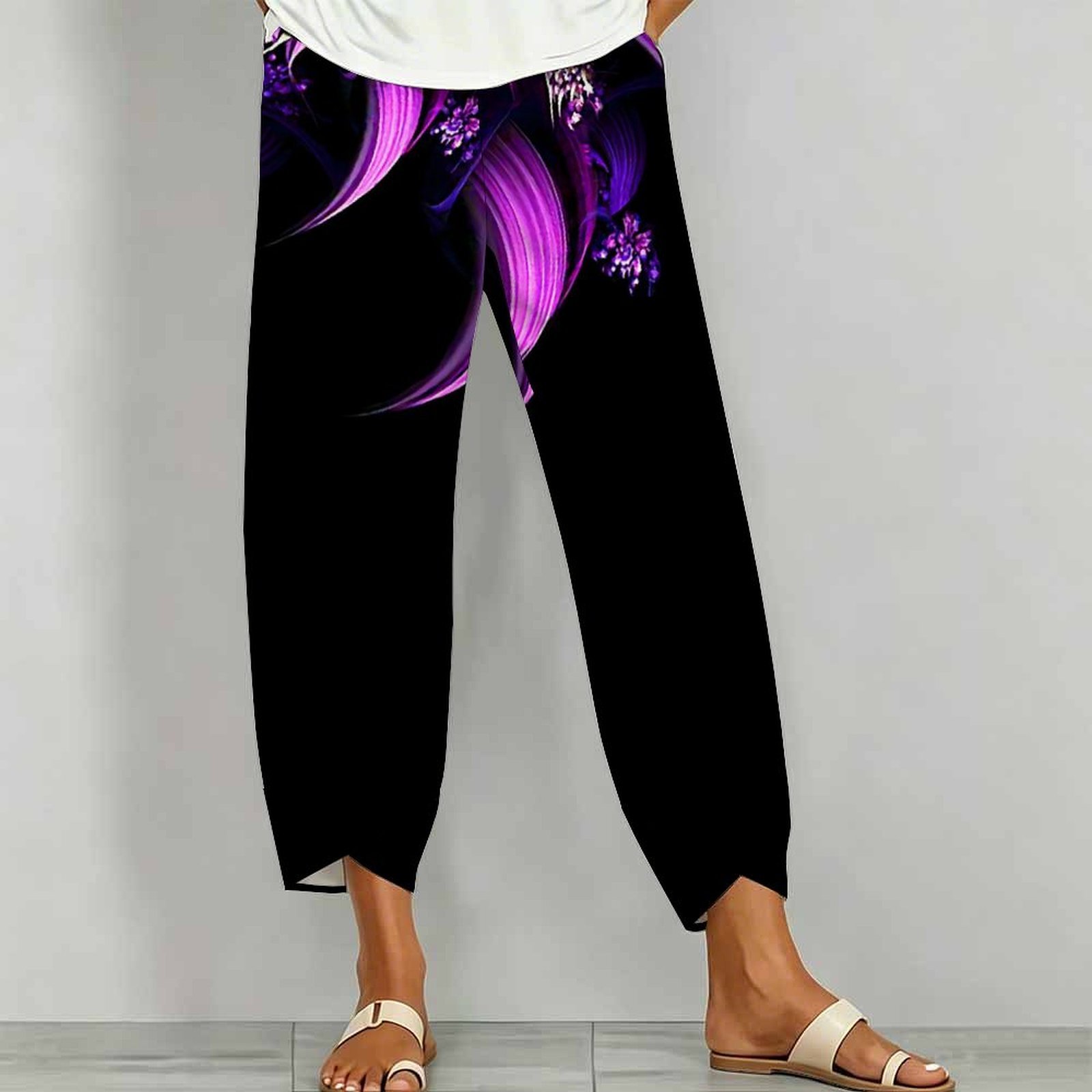 Fashion Street Yoga - Eleganckie spodnie sportowe, spodnie w stylu