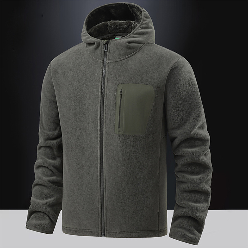 Windbreak Shell Jacket - Męskie zimowe kurtki polarowe Polartec, modne