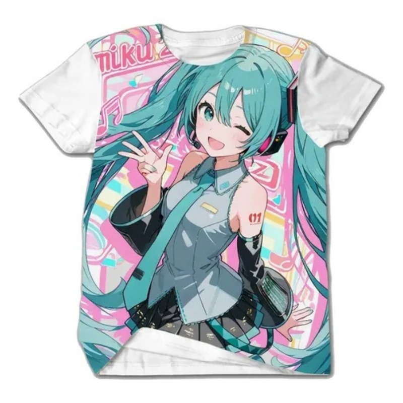 Street Fashion Hats - 2026 Lato Hatsune Miku Różowa Neonowa