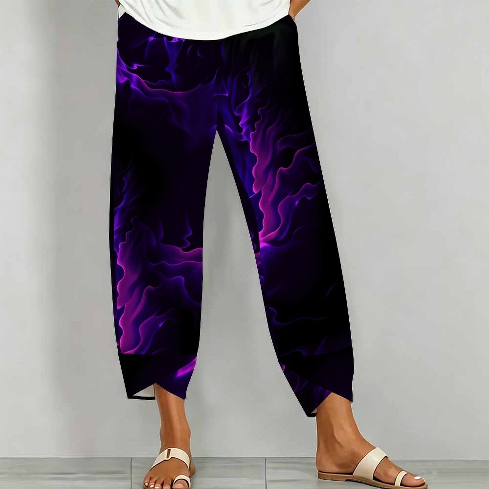 Fashion Street Yoga - Eleganckie spodnie sportowe, spodnie w stylu