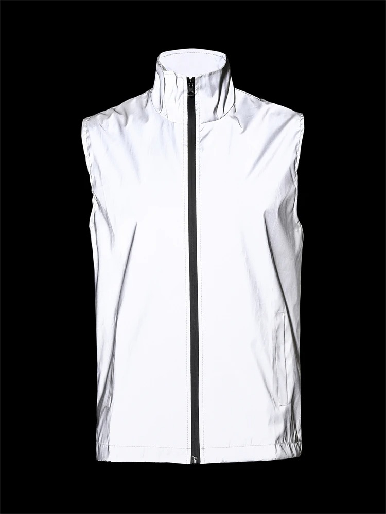 Reflective Jacket Running - Męska kamizelka bez rękawów z elementami