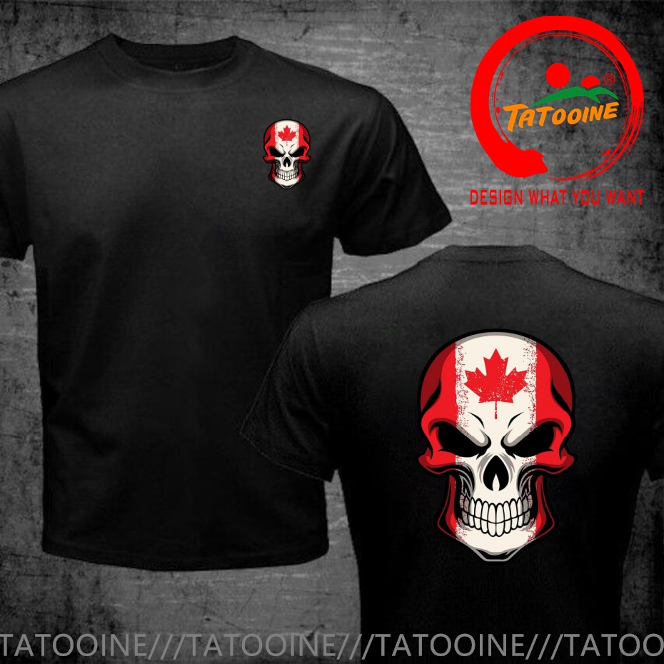 Street Fashion Canada - Zabawny wzór z flagą Kanady malowany