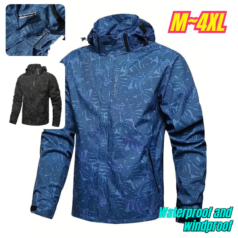 Windbreak Shell Jacket - Męska lekka, wodoodporna kurtka wiatrówka z