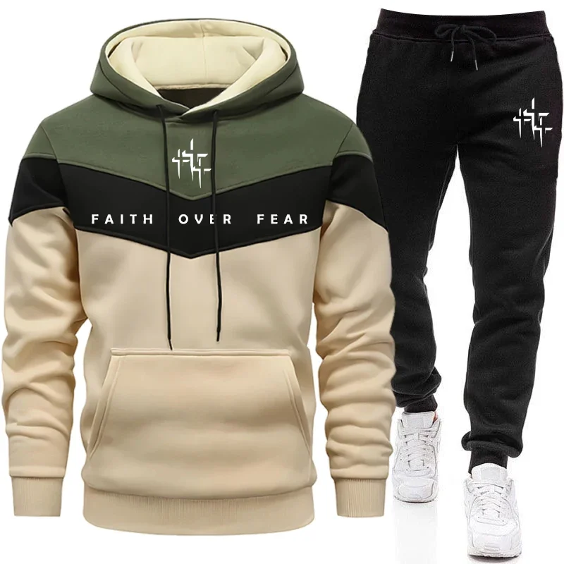 Męski dres z kapturem i spodni – Street Fashion Outfit recenzja i cena