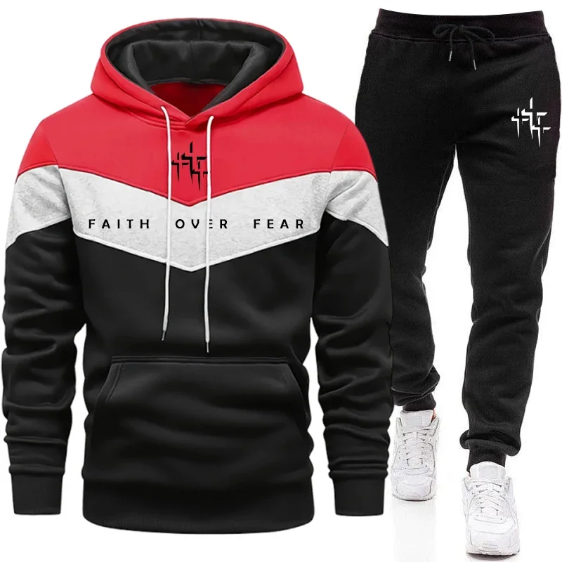 Męski dres z kapturem i spodni – Street Fashion Outfit recenzja i cena