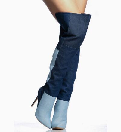 Niebieskie dwukolorowe dżinsow – Street Fashion Denim recenzja i cena