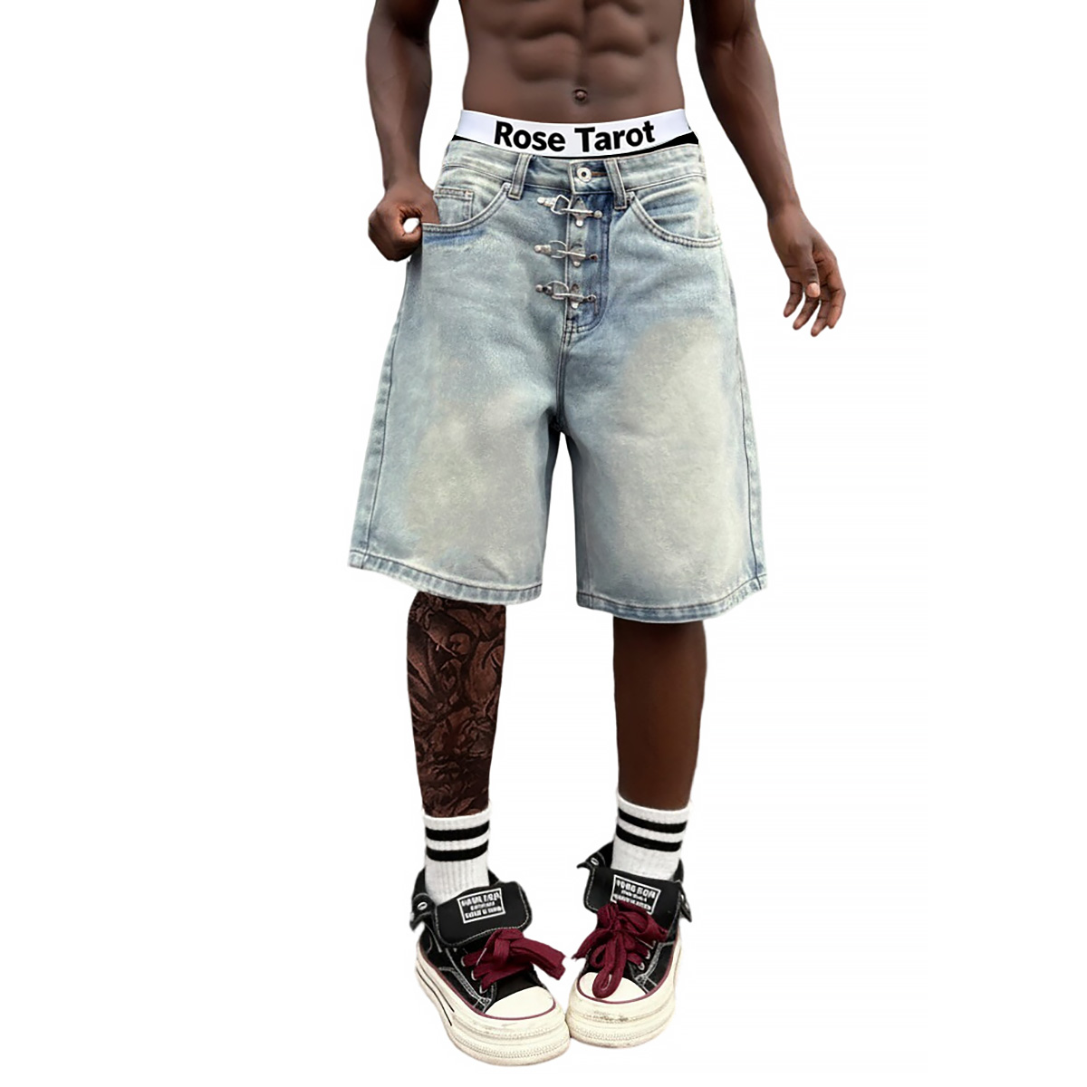 Krótkie, luźne jeansy męskie z – Street Fashion Jeans recenzja i cena