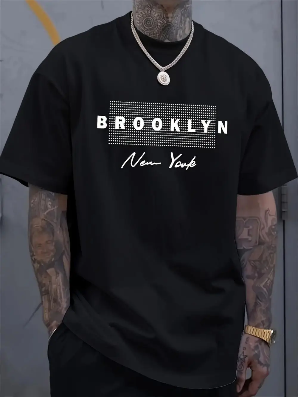 Męska koszulka z nadrukiem New – Street Fashion Of New York recenzja i cena