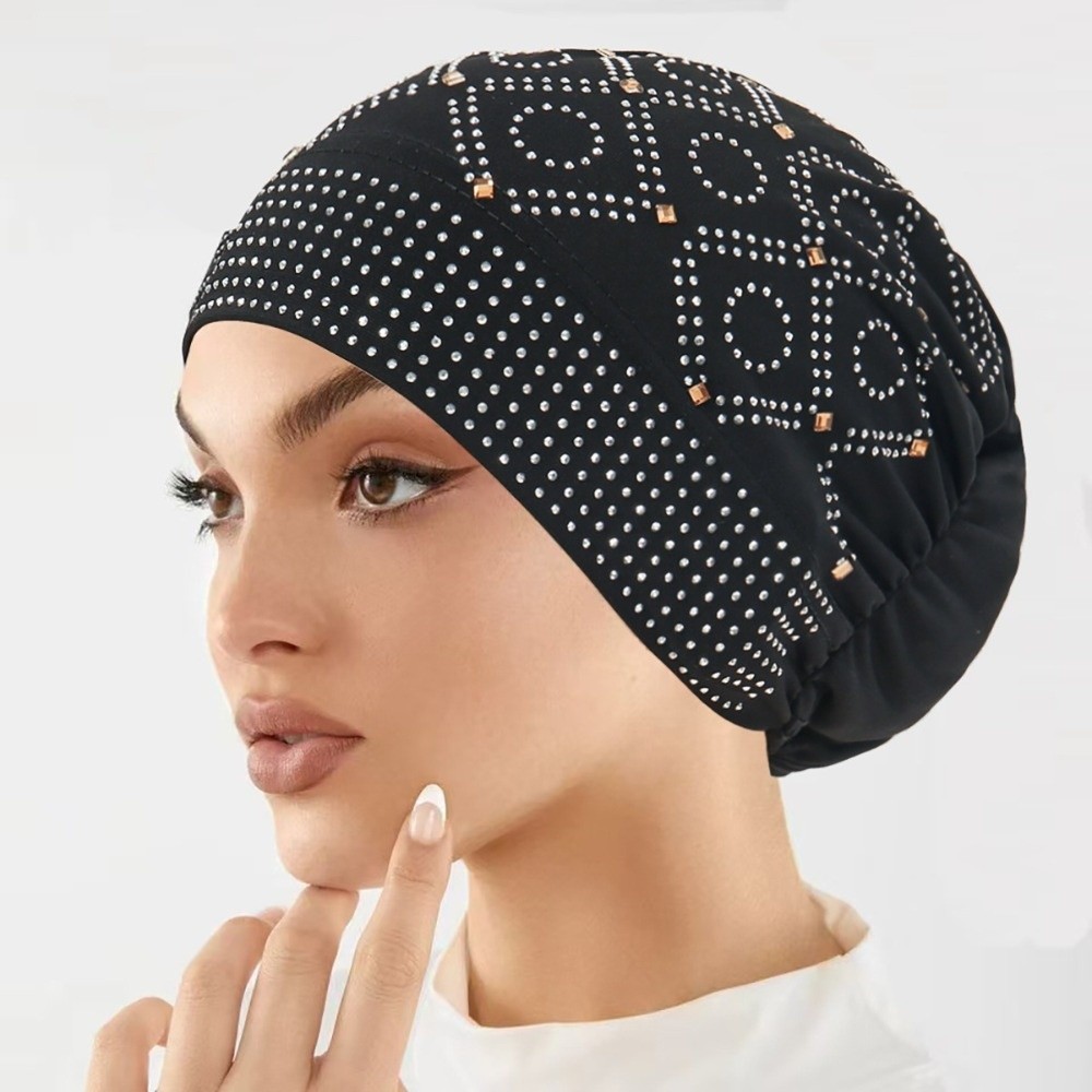 Wygodna, zdobiona diamentami d – Street Fashion Hijab recenzja i cena