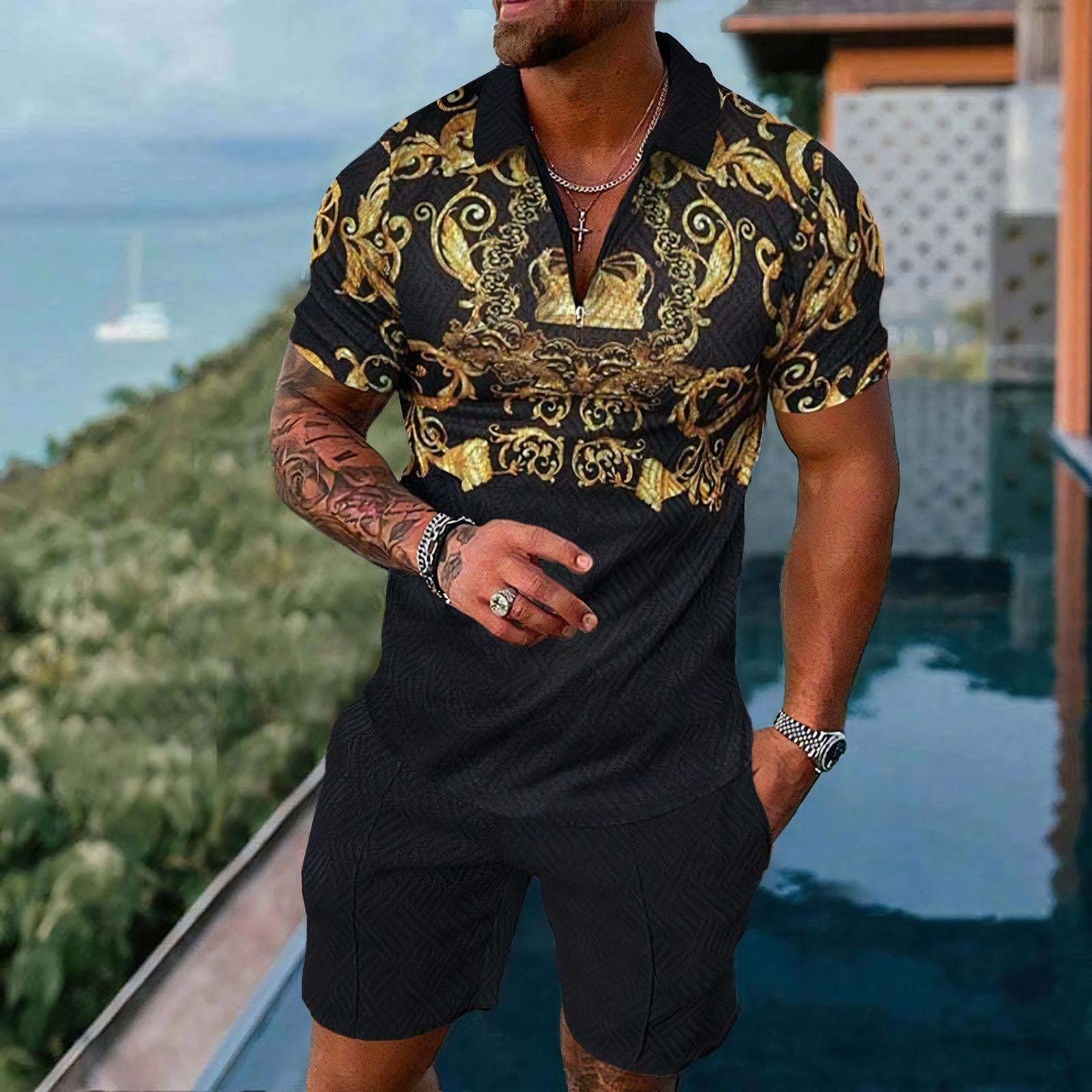 Męskie zestawy polo z krótkim  – Street Fashion Style recenzja i cena