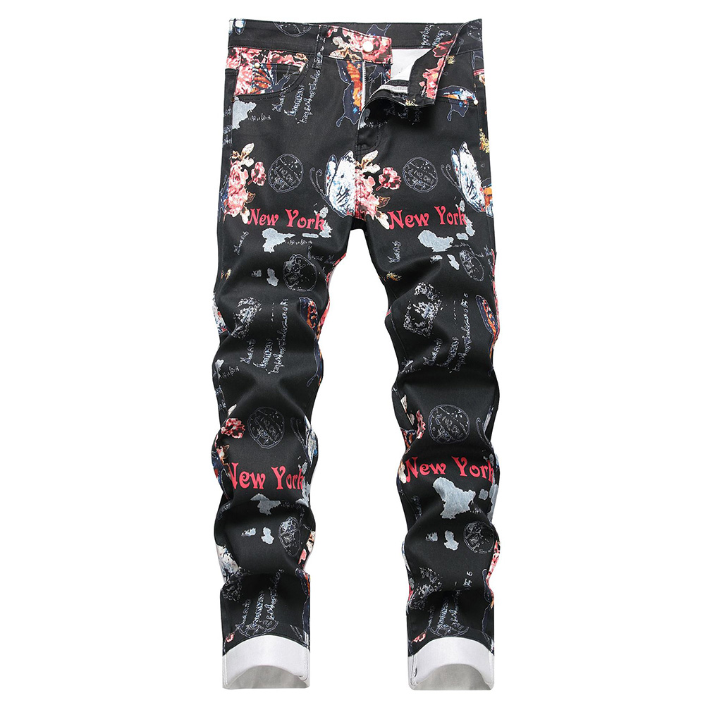Męskie spodnie jeansowe z cyfr – Street Fashion Of New York recenzja i cena