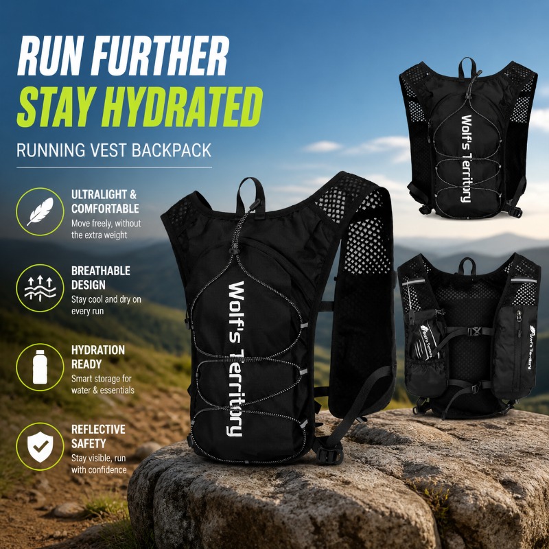 Plecak do biegania, kamizelka  – Reflective Jacket Running recenzja i cena