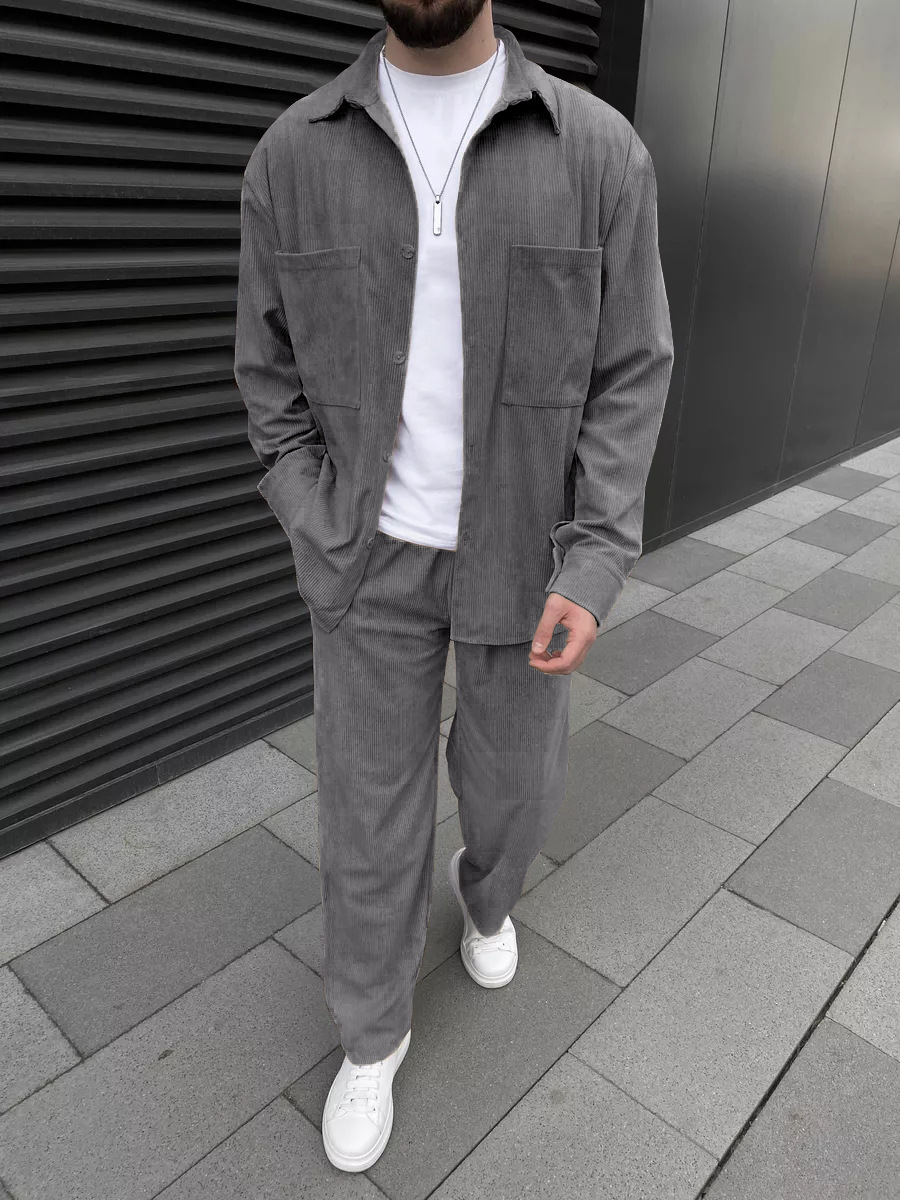 Męski dwuczęściowy zestaw z tk – Street Fashion Style recenzja i cena