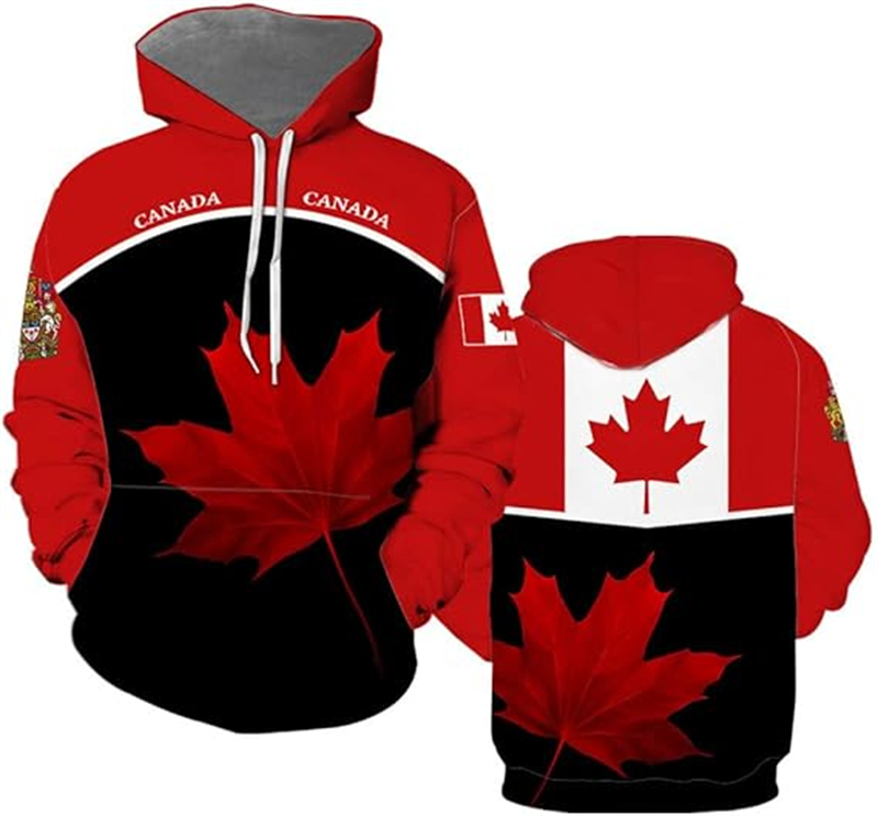 Canada Hoodie Maple Leaf 3d Pr – Street Fashion Canada recenzja i cena