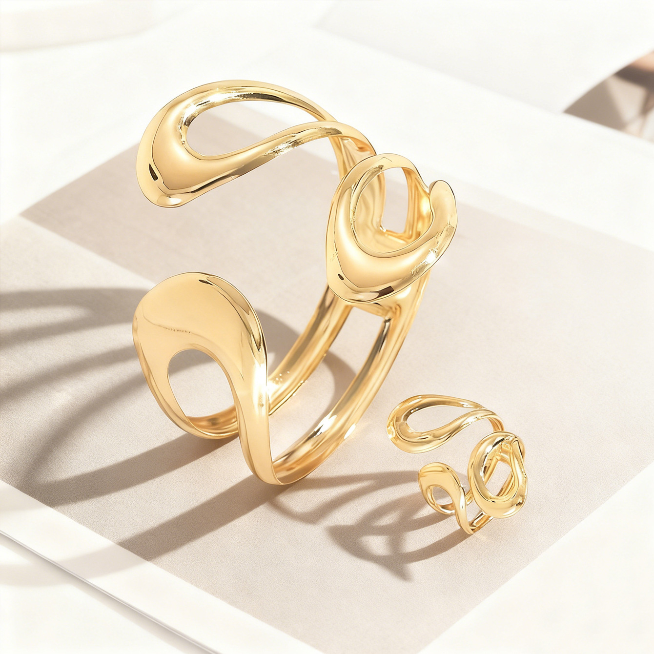 1 zestaw modnych, ekstrawaganc – Street Fashion Rings recenzja i cena