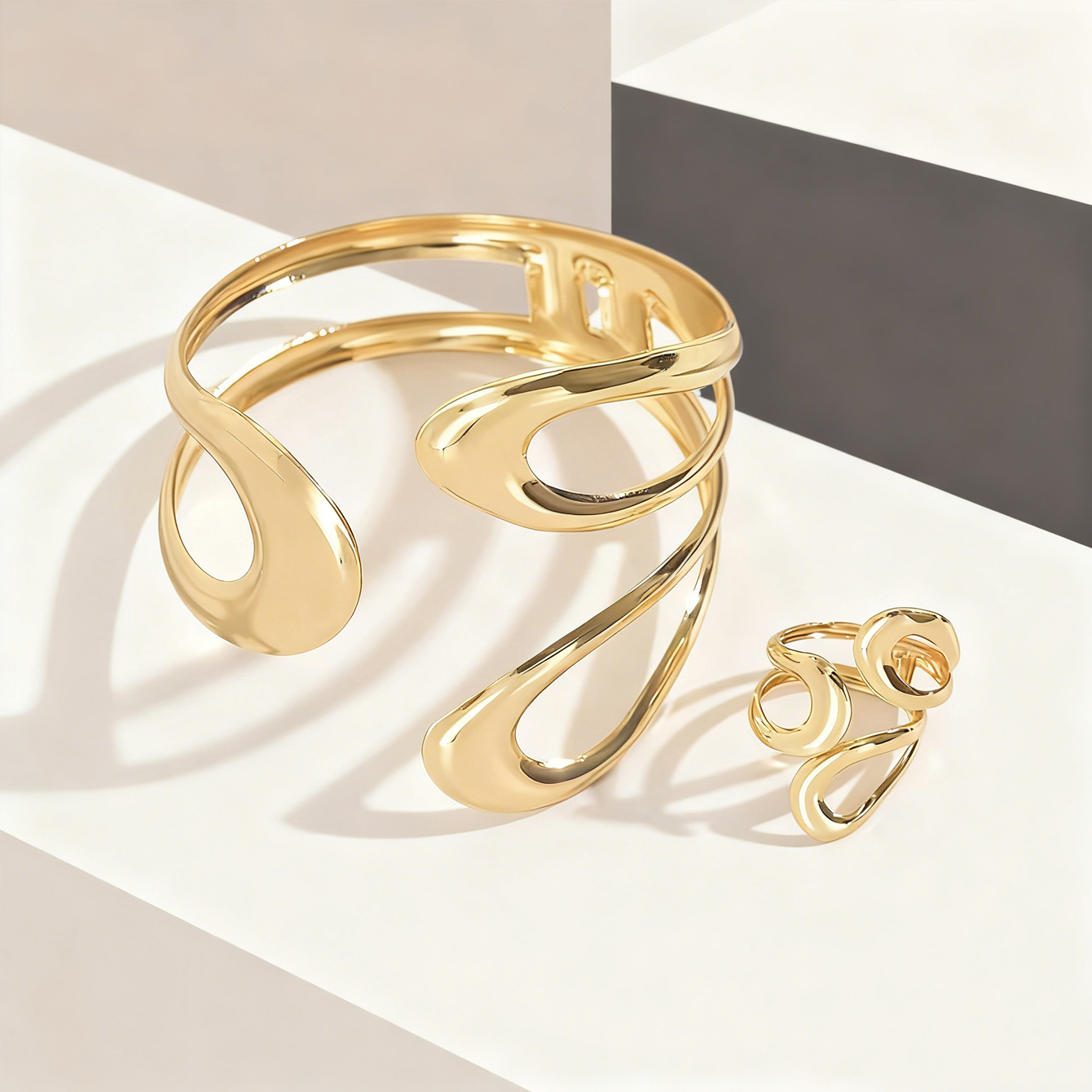 1 zestaw modnych, ekstrawaganc – Street Fashion Rings recenzja i cena