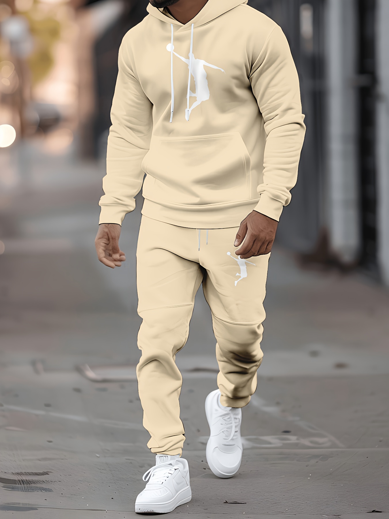 Nowy męski zestaw: bluza z kap – Street Fashion Style recenzja i cena