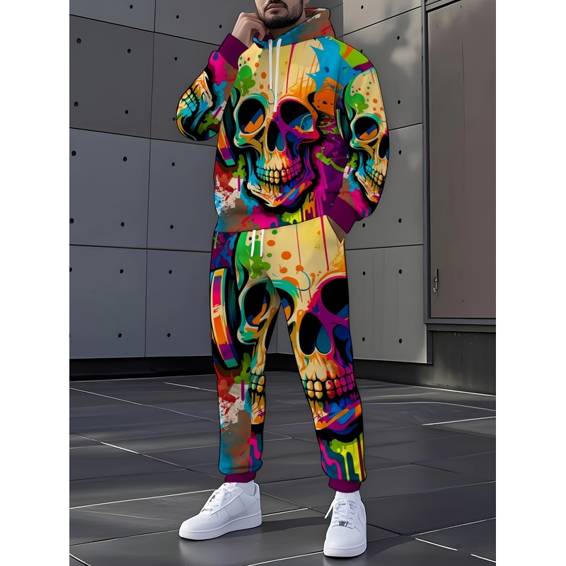 Modny zestaw z wzorem szkielet – Street Fashion Style recenzja i cena