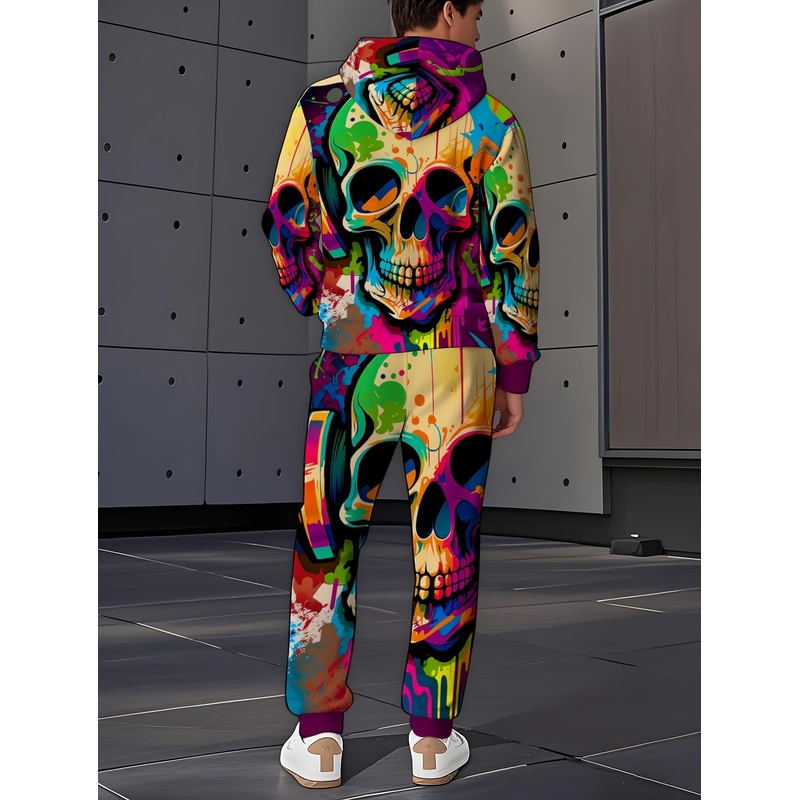 Modny zestaw z wzorem szkielet – Street Fashion Style recenzja i cena
