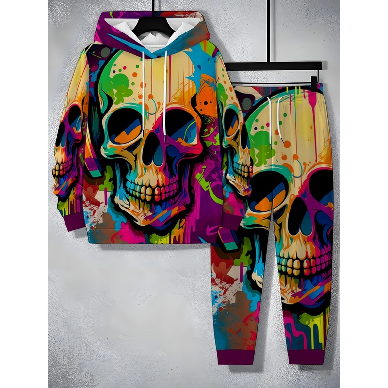 Modny zestaw z wzorem szkielet – Street Fashion Style recenzja i cena