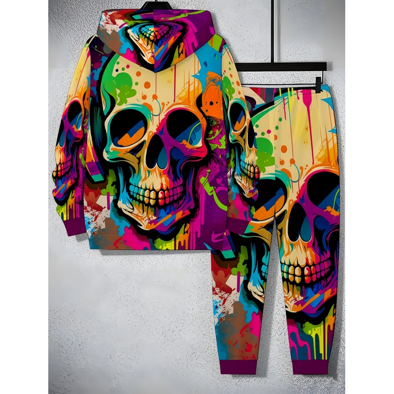 Modny zestaw z wzorem szkielet – Street Fashion Style recenzja i cena