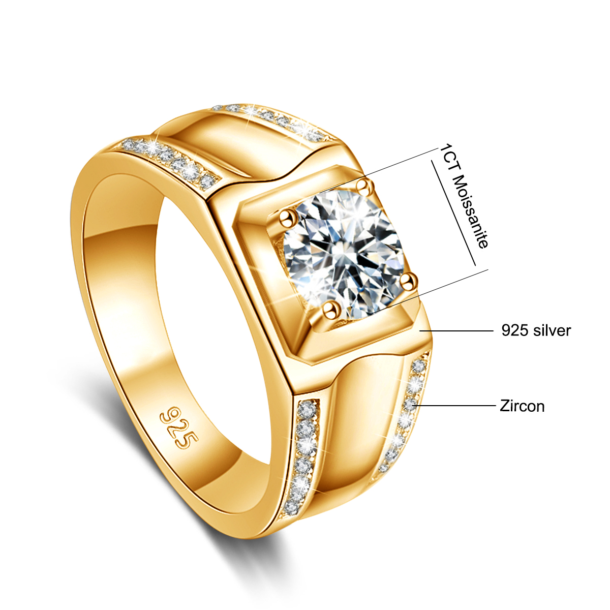 Trendy 2025  luksusowe Moissan – Street Fashion Rings recenzja i cena