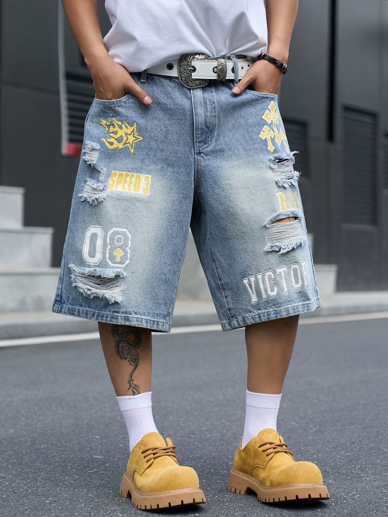 Męskie luźne dżinsowe szorty b – Street Fashion Jeans recenzja i cena